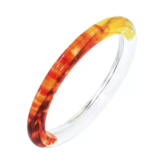 Tie Dye Slip On Lucite Bangles