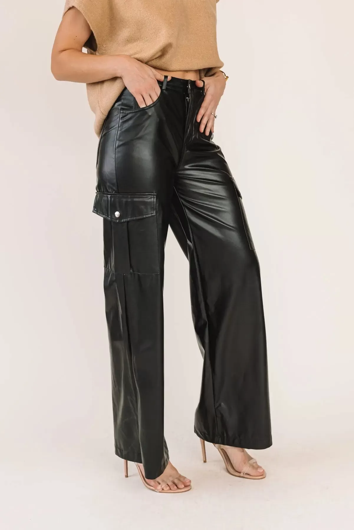 Trendy Girl Faux Leather Pants - Final Sale