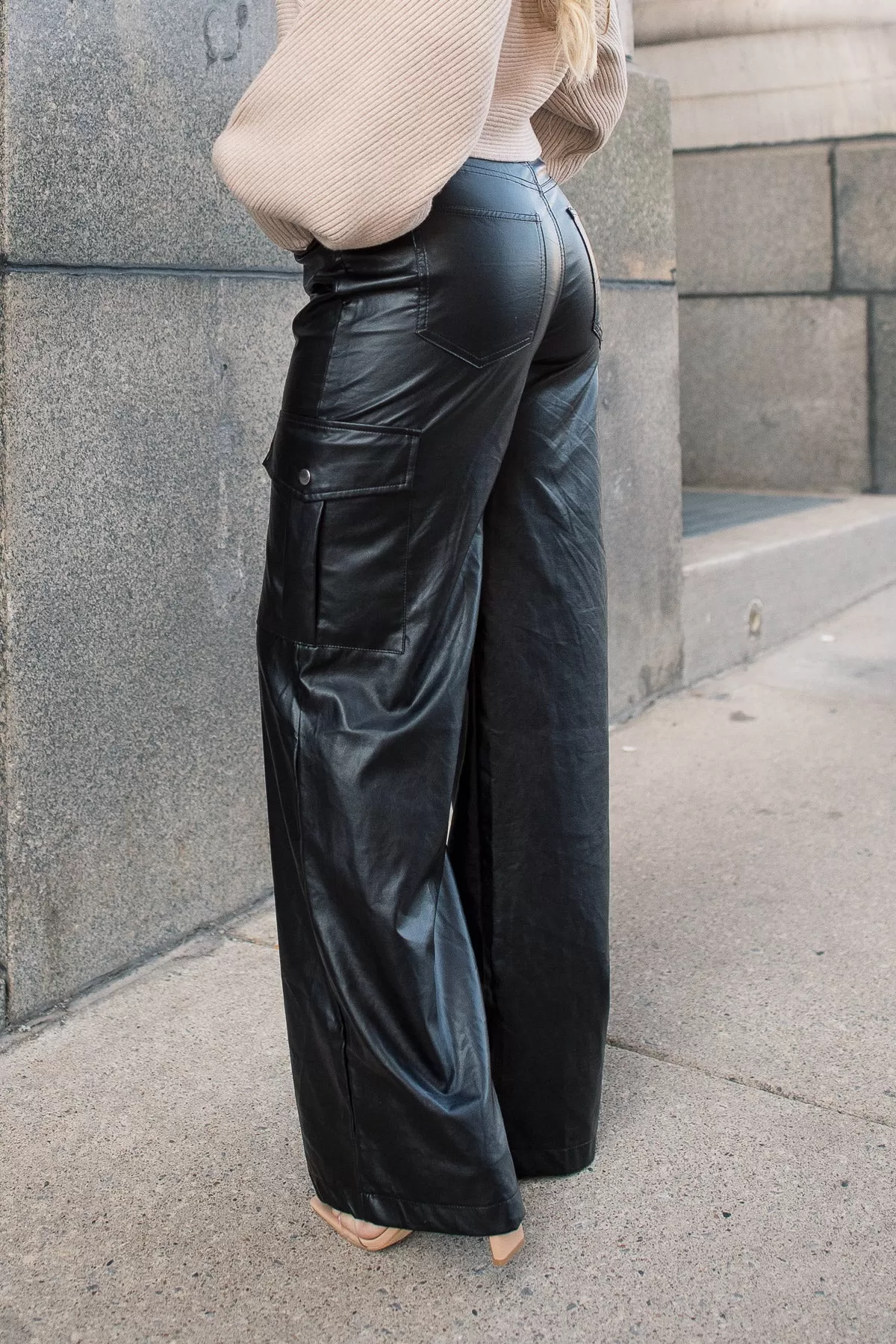 Trendy Girl Faux Leather Pants - Final Sale