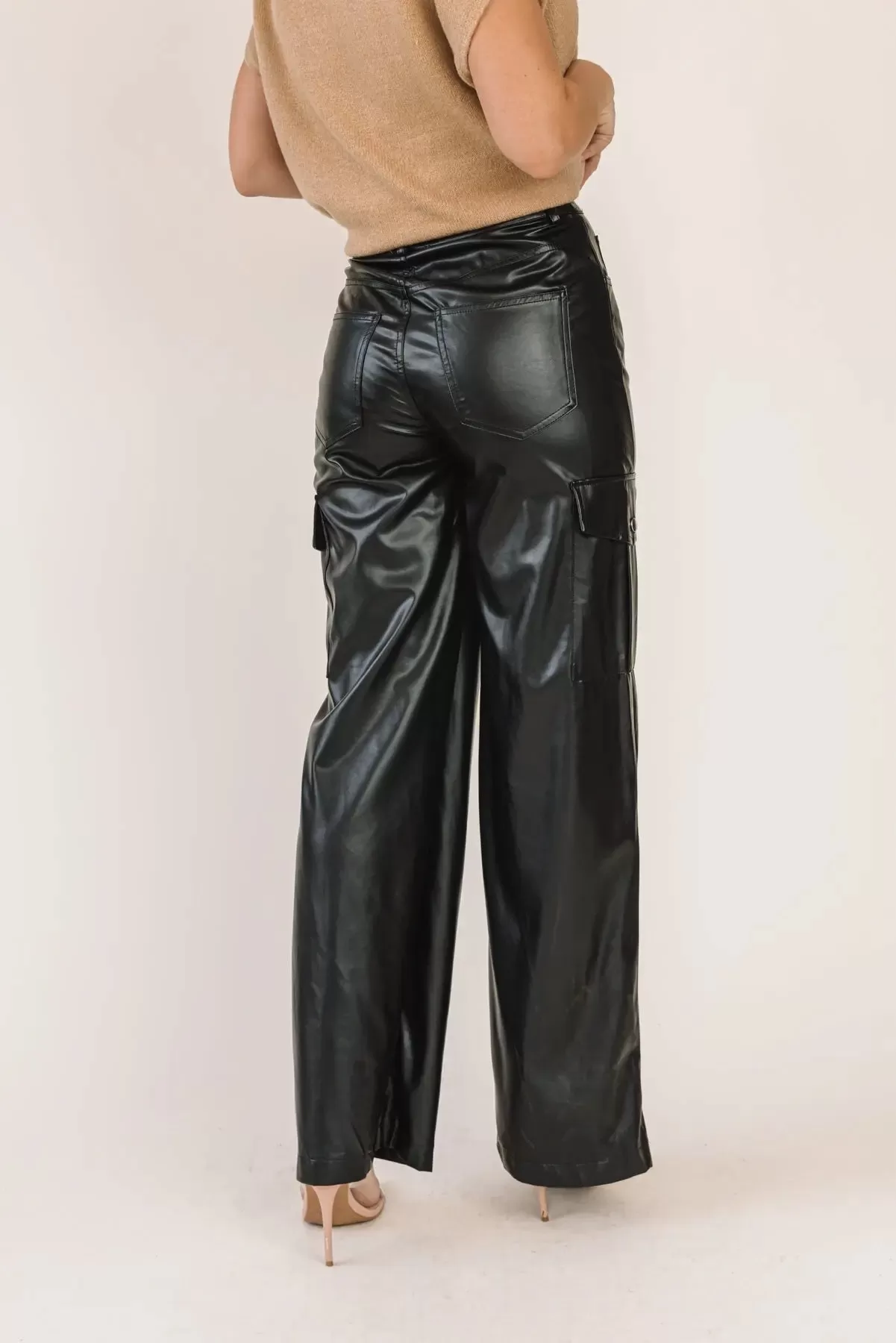 Trendy Girl Faux Leather Pants - Final Sale