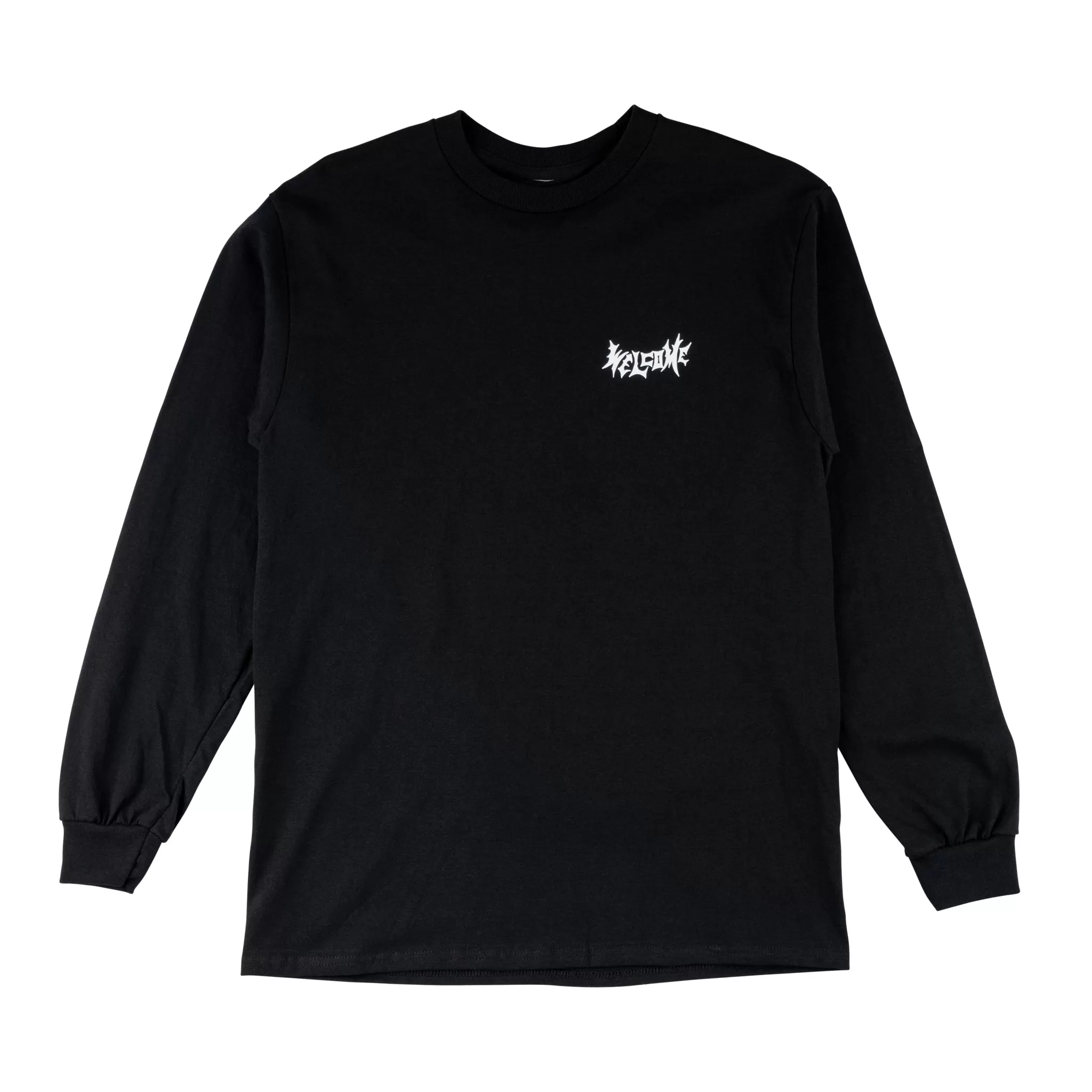 Twin Vamp Long Sleeve Tee - Black