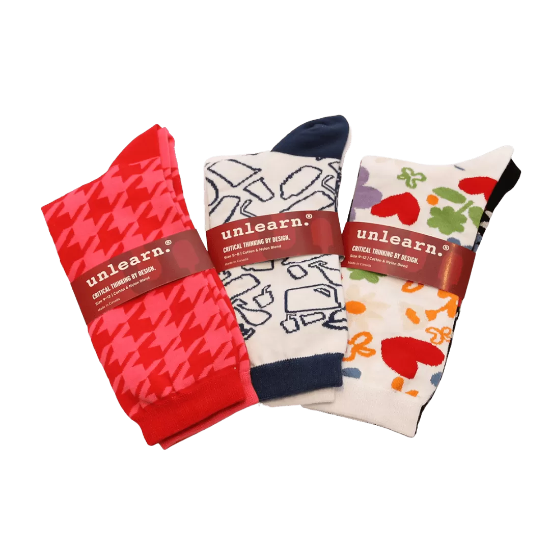 unlearn Funky Sock Pack 2