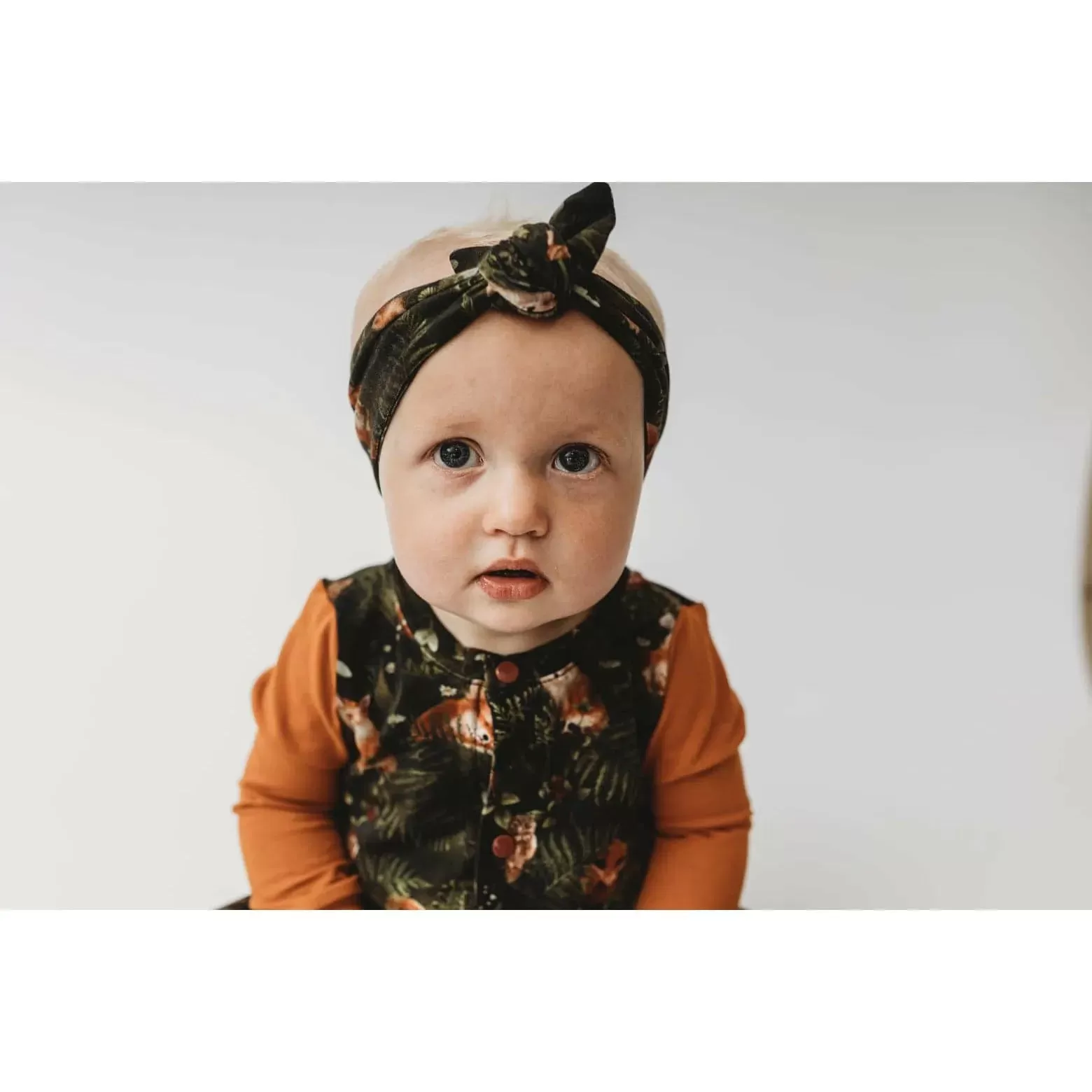 Woodland Fox Long Leg Popper Romper